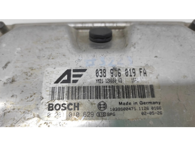 Блок управления двигателя 038906019FA, 0281010629   Ford Galaxy