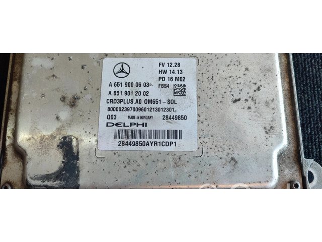 Блок управления двигателя A6519000603, 28449850   Mercedes-Benz C W205