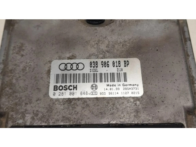 Блок управления двигателя 038906018BP, 0281001848   Audi A3 S3 8L