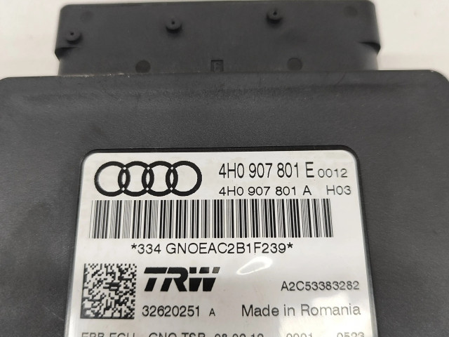 Блок управления заднего тормоза (EMF) 4H0907801E, 4H0907801A   Audi A6 C7