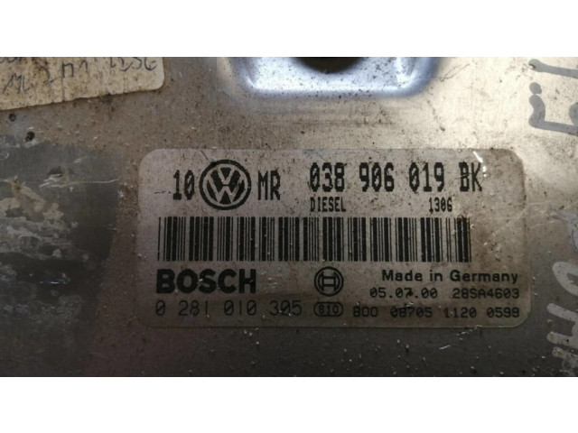 Блок управления двигателя 038906019BK, 28SA4603   Volkswagen PASSAT B5