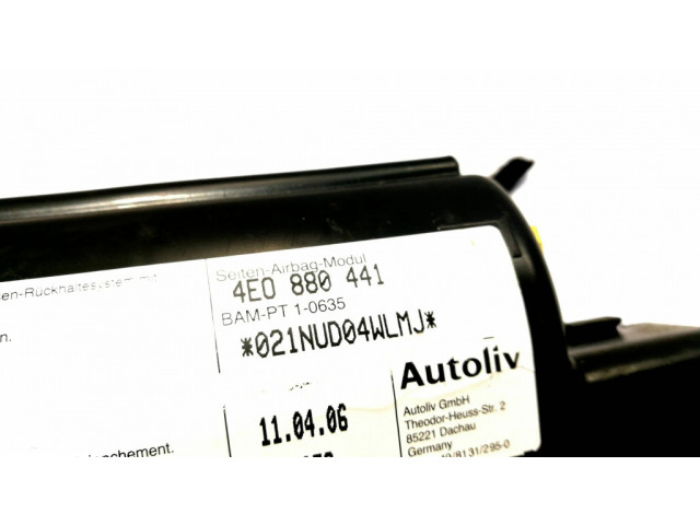 Подушка безопасности в сиденье 4E0880441, BAMPT10635   Audi A8 S8 D3 4E