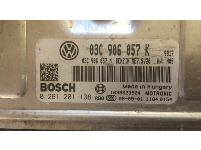 Řídící jednotka 03C906057K   Skoda Fabia Mk2 (5J) 2009