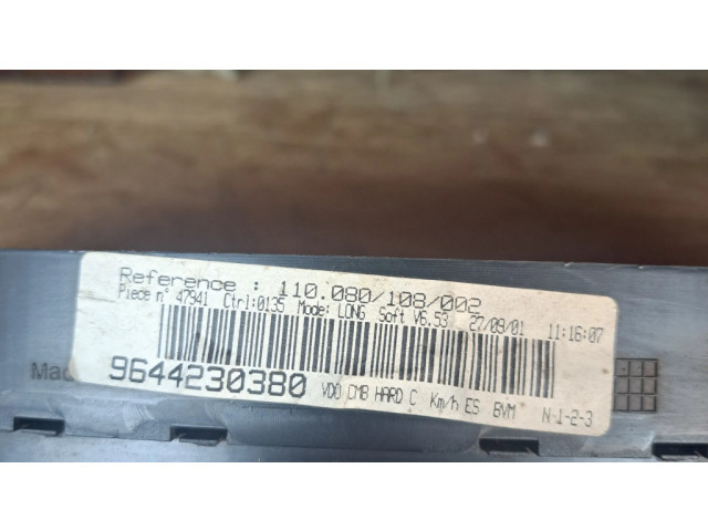 Přístrojová deska  Peugeot 406 1999 9644230380, 110080108002  