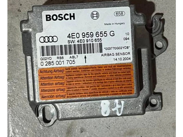 Блок подушек безопасности 4E0959655G, 0285001705   Audi A8 S8 D3 4E