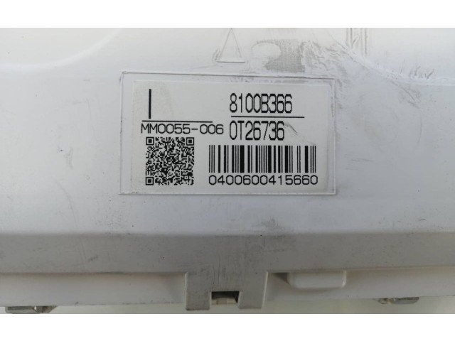 Přístrojová deska  Mitsubishi Lancer Evolution 2011 8100B366, 00T26736  