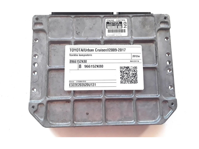 Řídící jednotka 8966152K80   Toyota Urban Cruiser (XP110) 2012