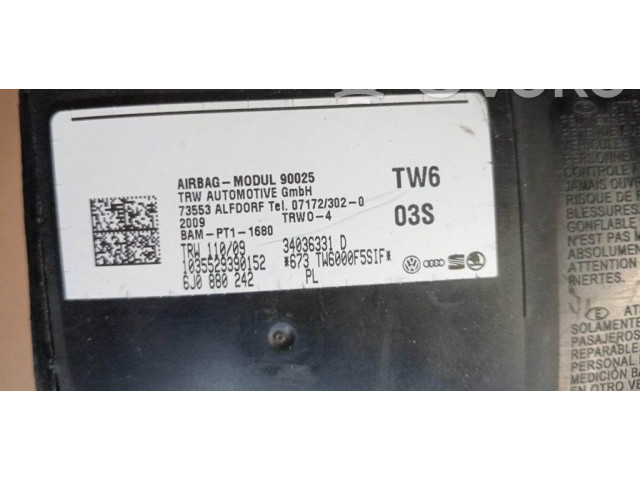 Надувная подушка для крыши 6J0880242, 6J0880242   Volkswagen Amarok    