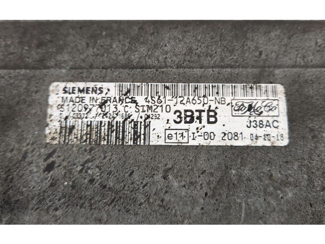 Блок управления двигателем Блок управления 4S61-12A650-NB, IMPRK1399516   Ford Fusion