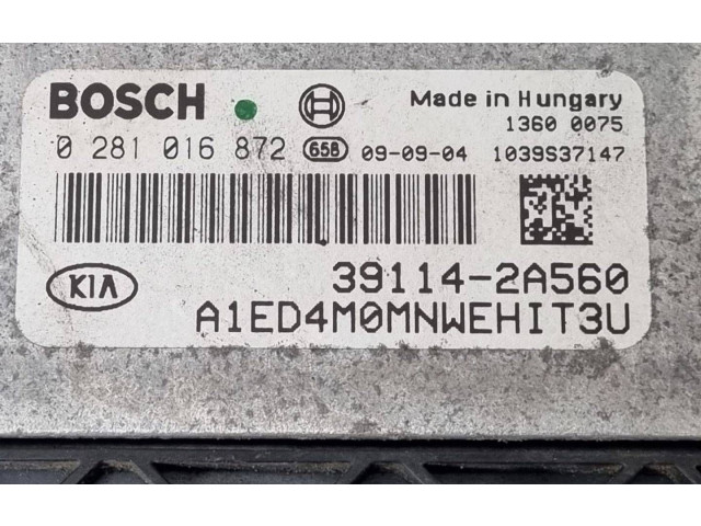 Řídící jednotka 0281016872, 39114-2A560   KIA Ceed 2010
