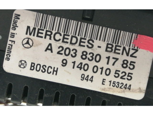 Модуль блока управления кондиционером A2038301785, 944E153244   Mercedes-Benz CLK AMG A208 C208