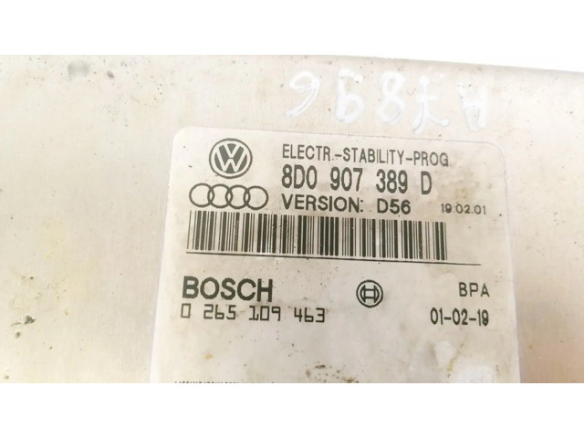 Блок управления двигателя 8D0907389D, 0265109463   Audi A6 S6 C5 4B