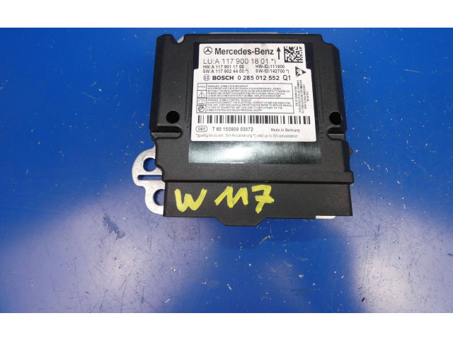 Блок подушек безопасности A1179001801, A1179024400   Mercedes-Benz CLA C117 X117 W117