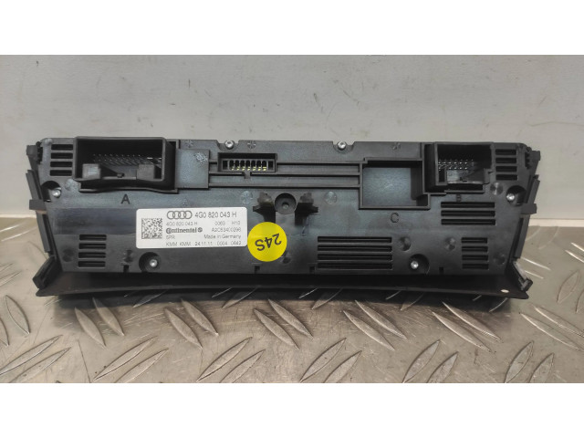 Блок управления климат-контролем 4G0820043H, A2C53400296   Audi A6 S6 C7 4G