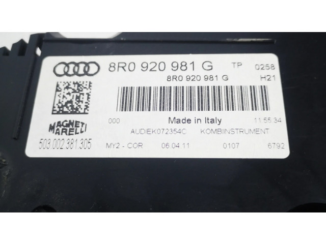 Панель приборов 8R0920981G   Audi Q5 SQ5       