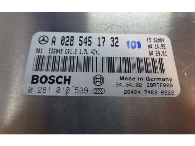 Řídící jednotka A0285451732   Mercedes-Benz Vaneo W414 2002