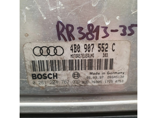 Блок управления двигателя 4B0907552C, 0261204767   Audi A6 S6 C5 4B