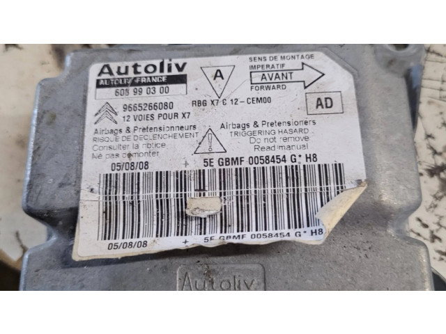 Блок подушек безопасности 9665266080, 608929500   Citroen C5