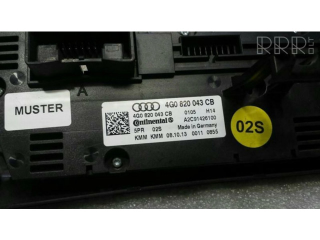 Блок управления климат-контролем 4G0820043CB   Audi RS6 C7