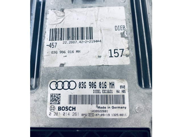 Řídící jednotka 03G906016MH, 0281014261   Audi A4 S4 B7 8E 8H 2006