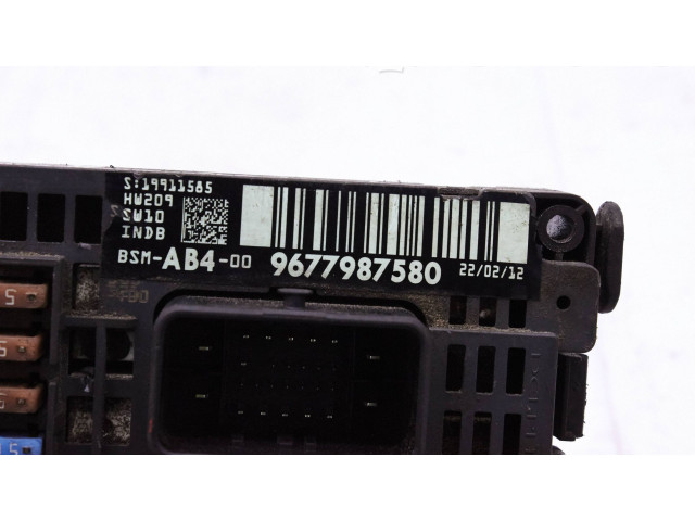 Pojistková skříňka Řídící jednotka BSM 9677987580, bmsab4   Peugeot 508 2012