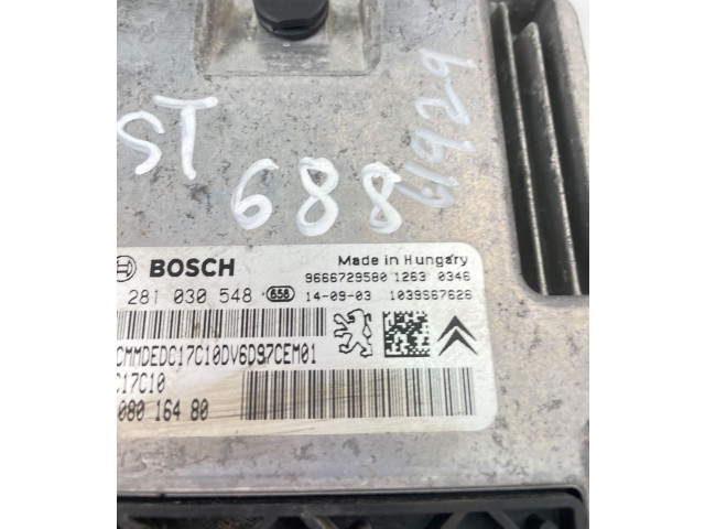 Řídící jednotka 9808016480, 0281030548   Peugeot 2008 I 2014
