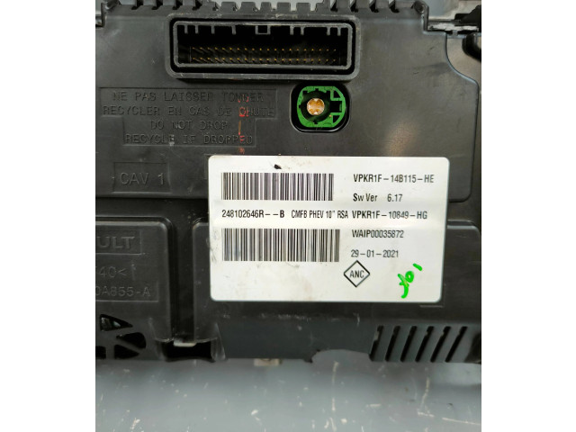 Přístrojová deska  Renault Captur II 2021 248102646R, 248102646  