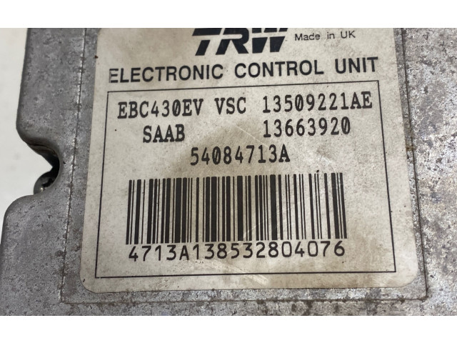 Jednotka ABS 13509221AE, 54084713A   Saab 9-3 Ver2 2004
