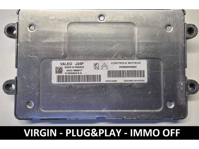 Řídící jednotka 21585932-9A, SW9663306680   Peugeot 1007 2008