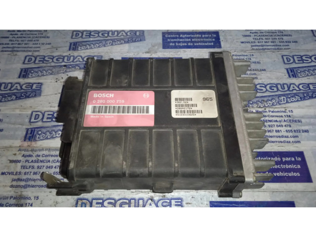 Řídící jednotka 0280000759, ESTANTERÍA 49   Fiat Uno 1990