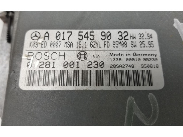 Řídící jednotka A0175459032   Mercedes-Benz E W210 1995