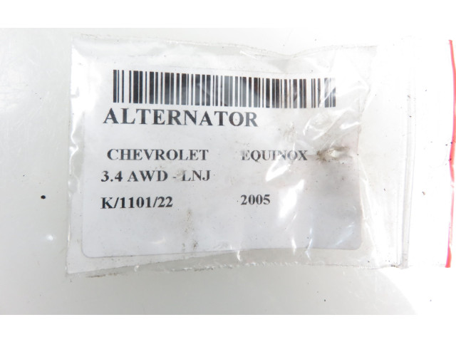 Генератор 10356804   Chevrolet Equinox