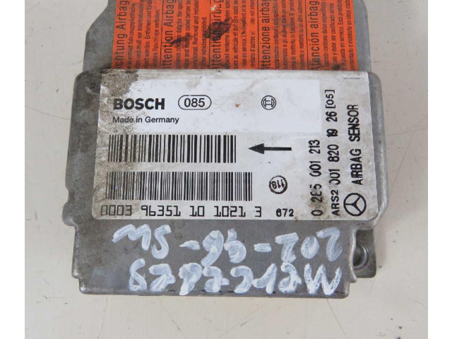 Блок подушек безопасности 0285001213   Mercedes-Benz C W202