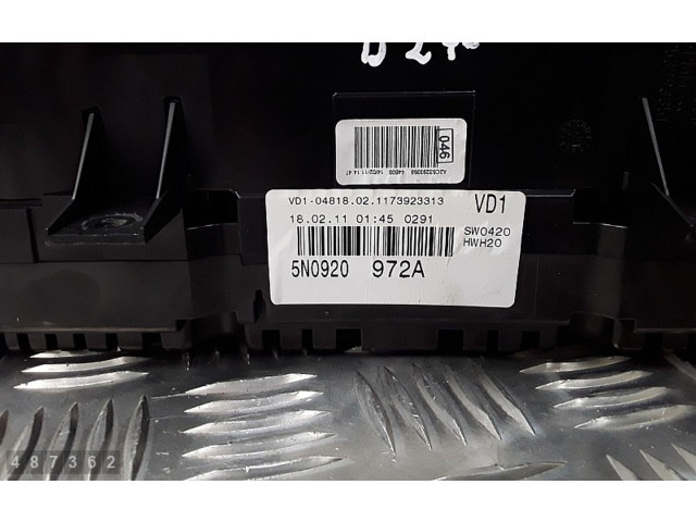 Панель приборов 5N0920972A   Volkswagen Tiguan       