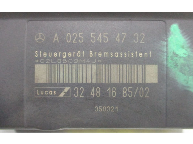 Řídící jednotka A0255454732   Mercedes-Benz SLK R170 