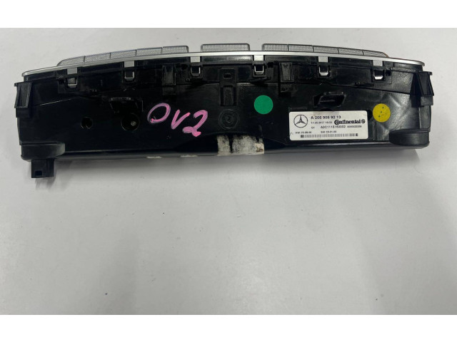 Блок управления климат-контролем A2059059213, A2059059213   Mercedes-Benz C W205