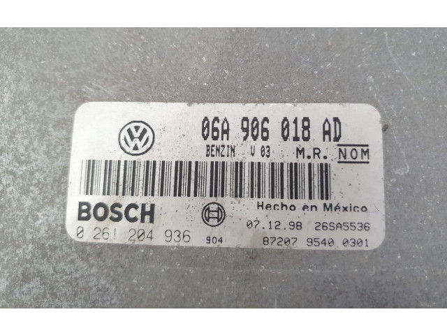 Řídící jednotka 06A906018AD, 0261204936   Volkswagen New Beetle 2000