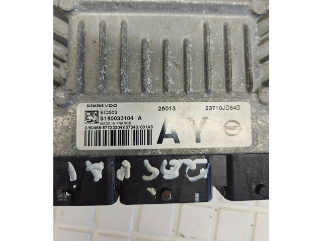 Řídící jednotka 23710JD54D, S180333104A   Nissan Qashqai 2008