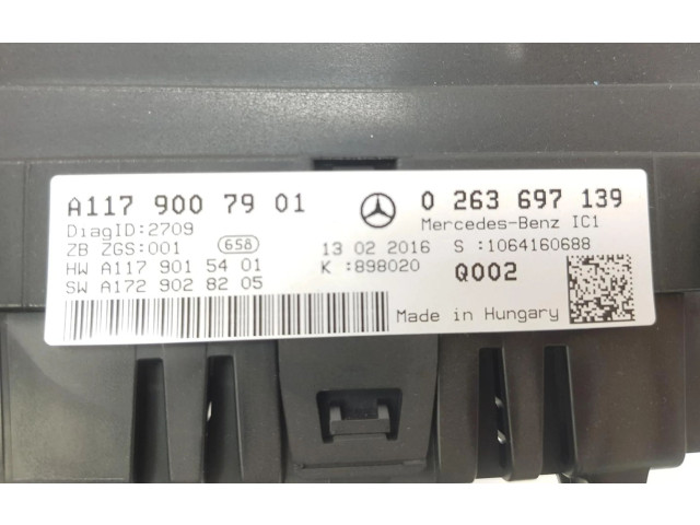 Přístrojová deska  Mercedes-Benz CLA C117 X117 W117 2016 A1179007901, A1179007901  