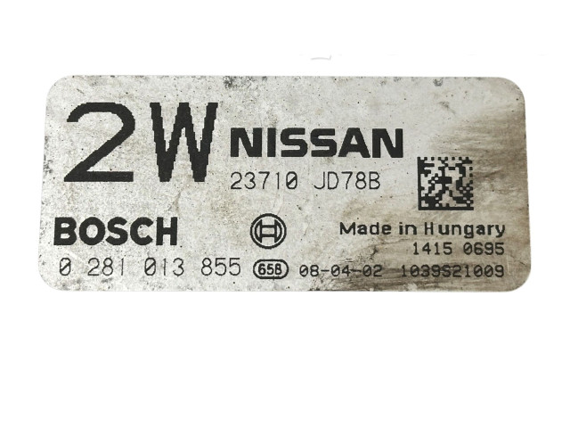 Řídící jednotka 23710JD78B, 1039S21009   Nissan Qashqai 2008