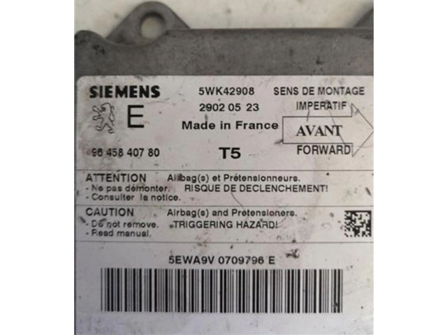 Řídící jednotka 9645840780, 9645840780   Peugeot 307 2002