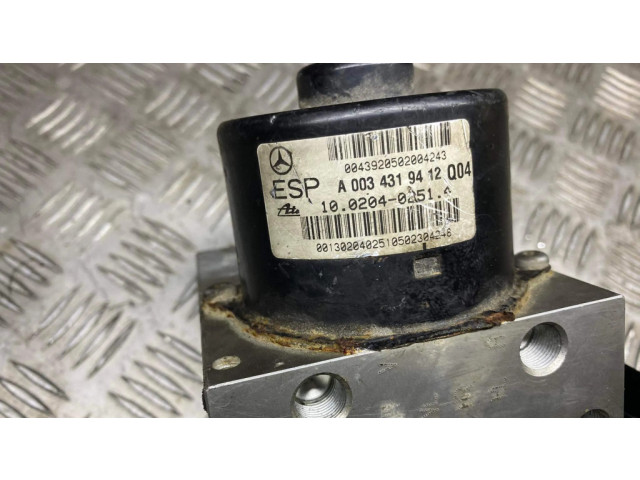 Jednotka ABS A2095450232, 00009287D2   Mercedes-Benz C W203 2004