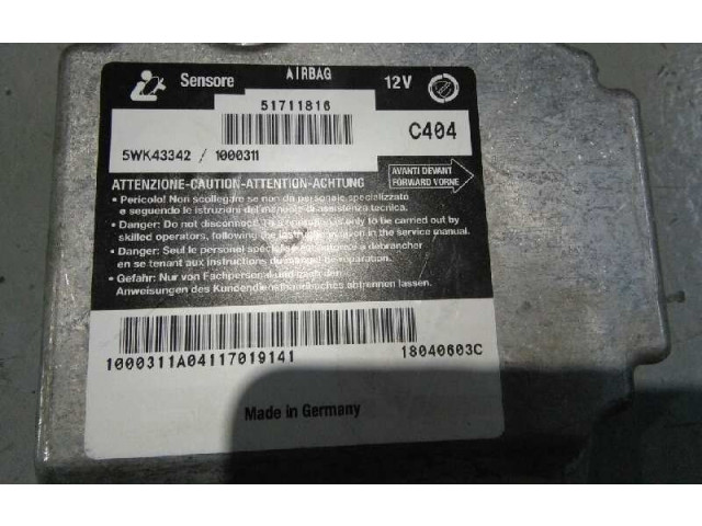 Блок подушек безопасности 51711816   Fiat Stilo