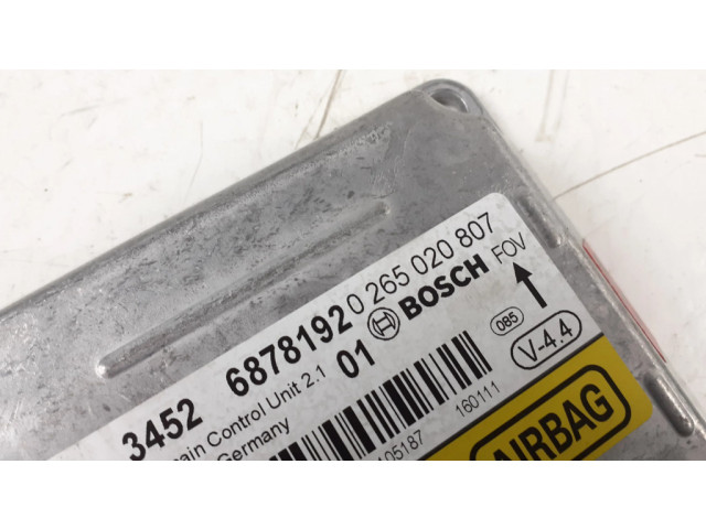 Блок подушек безопасности 6878192, 0265020807   BMW 6 F12 F13