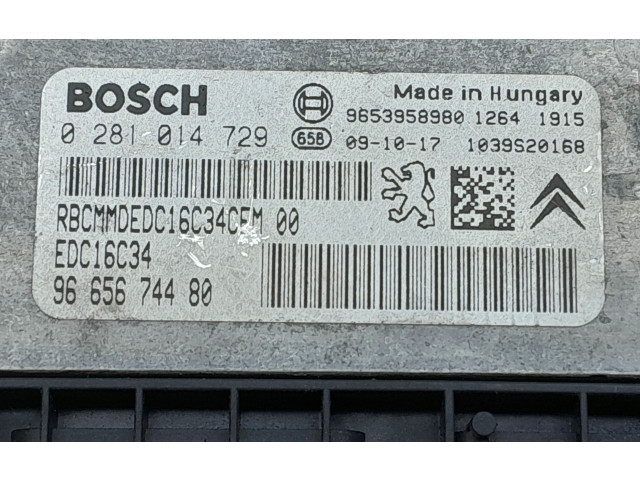 Řídící jednotka 9665674480, 0281014729   Peugeot 5008 2009