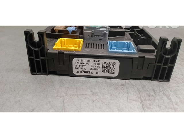 Pojistková skříňka Řídící jednotka BSM 9830708180, S3231964472   Peugeot 2008 I 2019