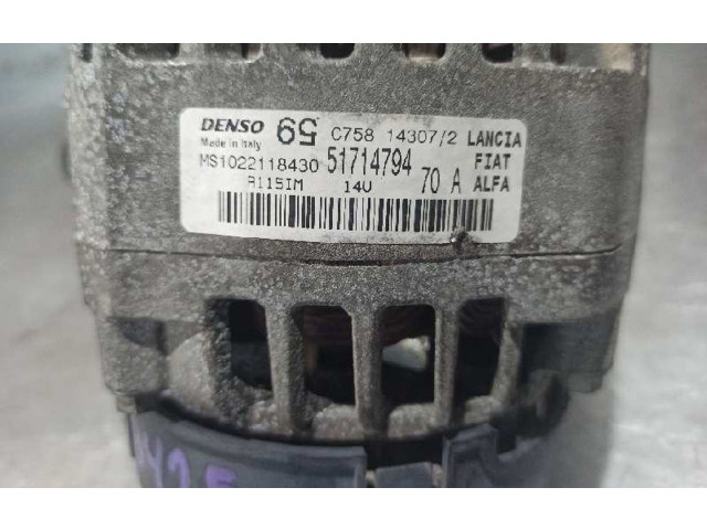 Генератор 51714794, MS1022118430   Fiat Grande Punto      