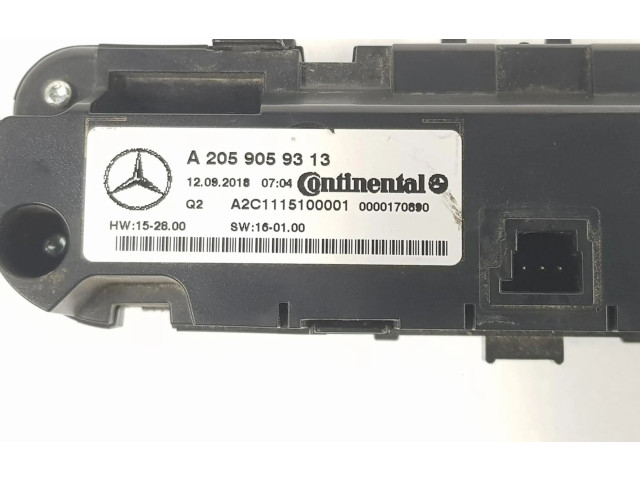 Блок управления климат-контролем A2059059313, A2059059313   Mercedes-Benz V Class W447
