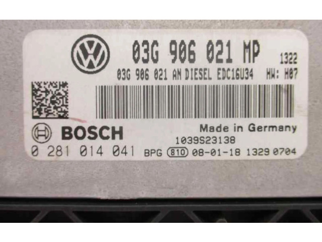 Блок управления двигателем Блок управления 03G906021MP   Volkswagen Touran I