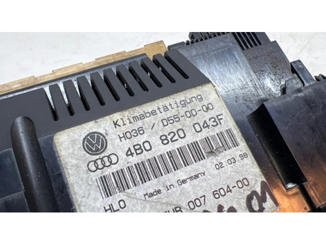 Блок управления климат-контролем 4B0820043F   Audi A6 Allroad C5